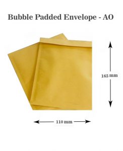 Size 1 A000 165mm x 110mm Bubble Padded Envelopes (Brown / White)