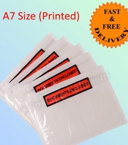 A7 DOCUMENTS ENCLOSED PRINTED WALLETS ENVELOPES