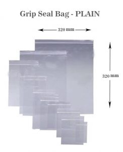 1.5 x 2.5 Plain Grip seal Bags