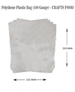 7 x 9″ inch Clear Polythene Plastic Bags Sizes Crafts Food – 100 Gauge