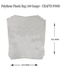 10 x 15″ inch Clear Polythene Plastic Bags Sizes Crafts Food – 100 Gauge