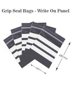 4.5 x 4.5 Write on Panel Grip seal Bags