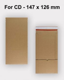 Book Wrap Cardboard Boxes E-Flute Mailer For CD – 147 x 126 x 55 mm