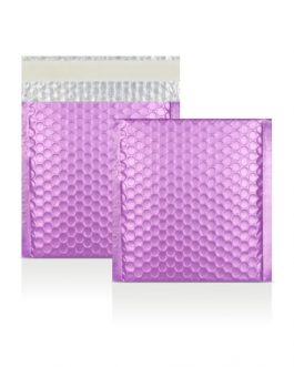 High Quality Lilac Metallic Bubble Envelopes – 165 x 140 mm