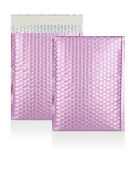 High Quality Lilac Metallic Bubble Envelopes – 250 x 180 mm – DVD