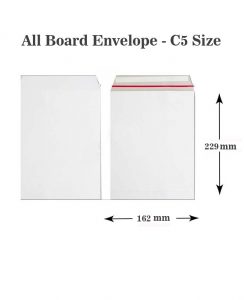 A5 C5 White All Board 229mm x 162mm Envelopes