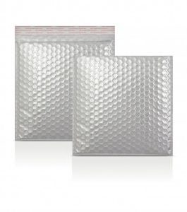 Silver Metallic Strong Seal Bubble Envelopes – 230 x 230 mm