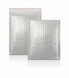 Silver Metallic Strong Seal Bubble Envelopes – 250 x 180 mm – DVD