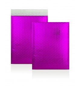 CD Size Purple Metallic Strong Seal Bubble Envelopes – 165 x 165 mm