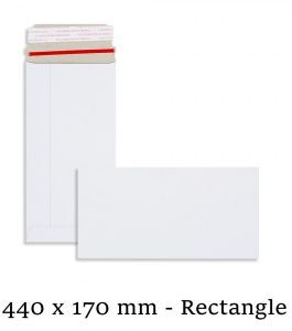 White All Board 440mm x 170mm Envelopes