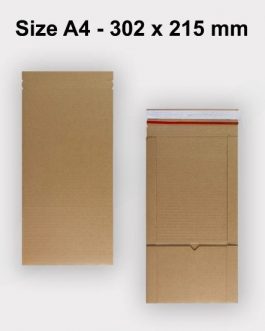 Book Wrap Cardboard Boxes E-Flute Mailer For A4 – 302 x 215 x 80 mm