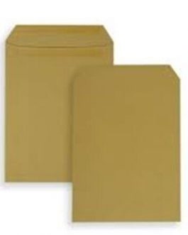 C4 A4 Size MANILLA BROWN ENVELOPES QUALITY SELF SEAL PLAIN