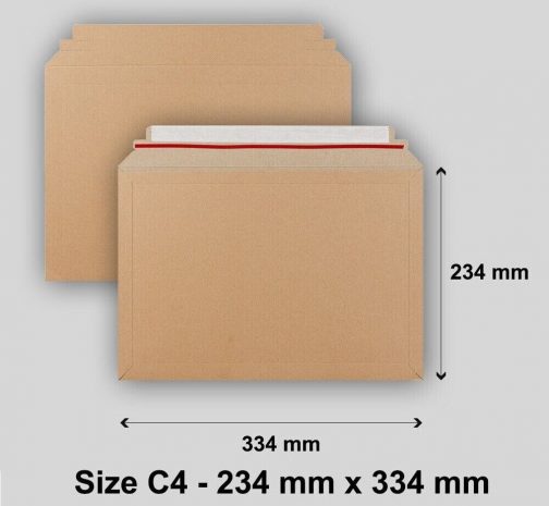 AMAZON A2 STYLE - 50 x RIGID ENVELOPES MAILERS A4 BOOKS DVD'S 334mm L x 234mm W