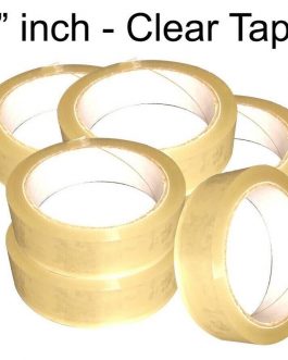 72 Rolls of CLEAR Quality Parcels Packing TAPE 1″ CHEAP 24mm x 66M