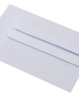 1000 DL Envelopes White Plain Self Seal Office Letter Pack 90gsm 220mm x 110mm