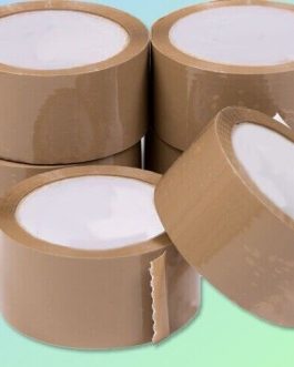 GOOD QUALITY 36 ROLLS OF BROWN TAPES 48mm x 66m 2″ Parcel Pack Strong CHEAPEST