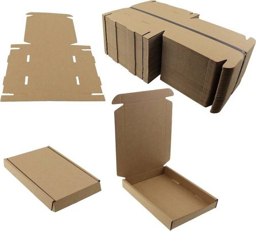 SIZE BOX ROYAL MAIL LARGE LETTER POSTAL CARDBOARD PIP 100x C6 A6 112x163x20mm - Image 2