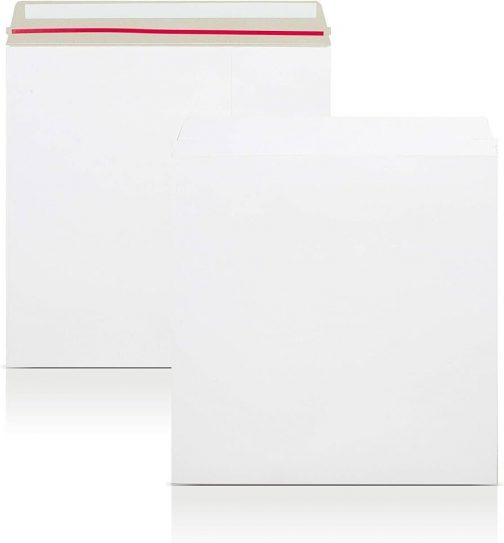 Record Mailer WHITE Square ENVELOPES All Board Quality Cheap 100 x 340 x 340 12"