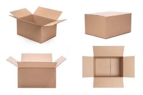 Single Wall Brown Corrugated Cardboard Postal Mailing Boxes 7x5x5 Inches