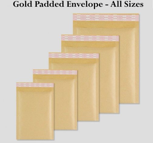 All Sizes Cheap Genuine Golden Padded Bubbled Envelopes Bags