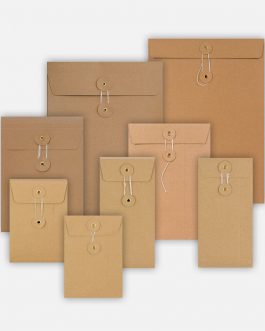 Quality All Size String & Washer Envelopes Button & Tie Manilla