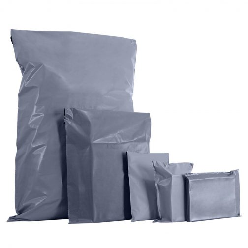 Grey Mailing Bags Postage Large Strong Poly Self Seal Plastic Postal Mixed Sizes