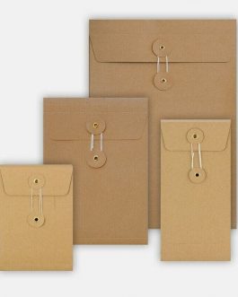 Quality All Size String & Washer Envelopes Button & Tie Manilla