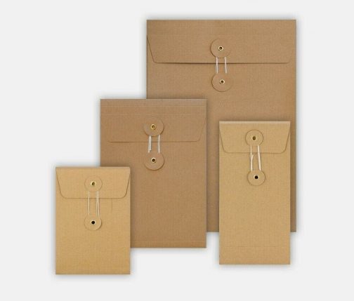 Quality All Size String & Washer Envelopes Button & Tie Manilla - Image 2