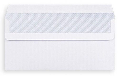 1000 DL Envelopes White Plain Self Seal Office Letter Pack 90gsm 220mm x 110mm - Image 2