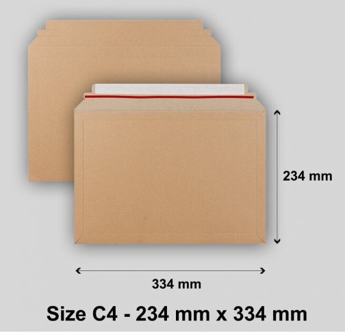 A3 A4 A5 Envelopes C3 C4 C5 Sizes Capacity Book Mailer Manilla Peel & Seal - Image 4