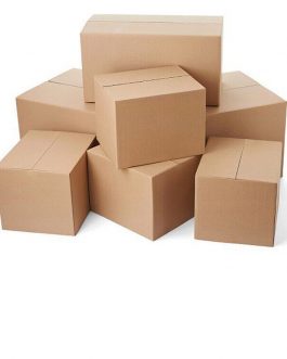 Single Wall Brown Corrugated Cardboard Postal Mailing Boxes 7x5x5 Inches