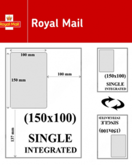 6×4 A4 Royal Mail Integrated Label Invoice Paper Sticky Address Sheets Single