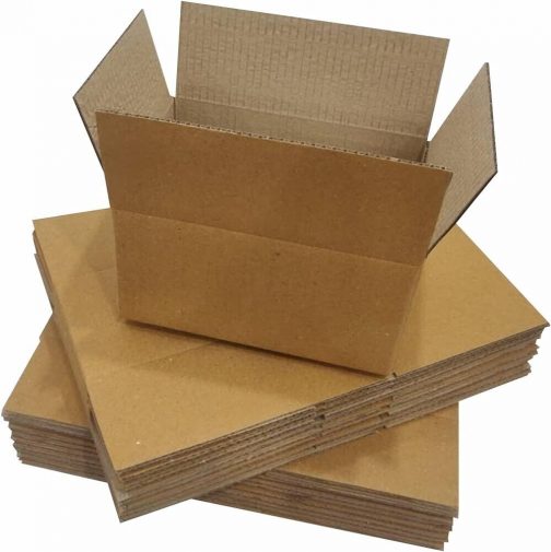 Single Wall Brown Corrugated Cardboard Postal Mailing Box Cheap 9x6x6 Inches