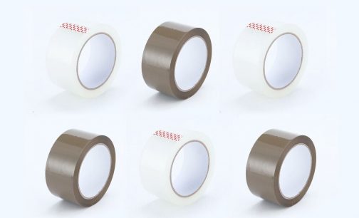 48mm x 66M Parcel Packing Strong Tape - Clear / Brown - Long Length Quality