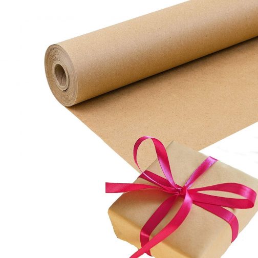 90gsm Thick Strong Brown Kraft Paper Roll For Wrapping & Parcel Packing - Image 4