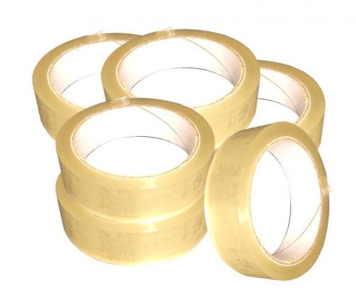 24MM X 66M Cheap Best Quality Parcel 2 4 12 30 72 Packing CLEAR Tape