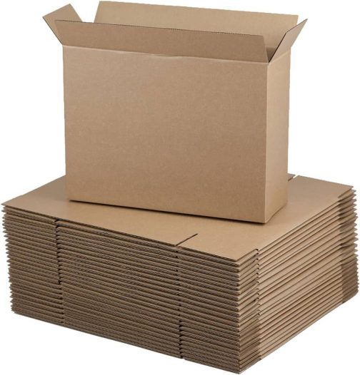 Single Wall Brown Corrugated Cardboard Postal Mailing Boxes Cheap 12x9x4 Inches