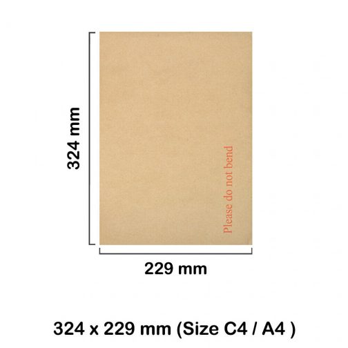 Hard Board Backed Envelopes C4 324mm x 229mm A4 600gsm - Image 2