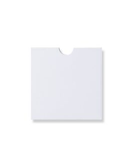 125×125 White All Board Square Open Top Plain 300gsm Wove Envelopes
